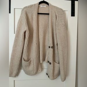 Carly jean Los Angeles beige Nash sweater size larger like new